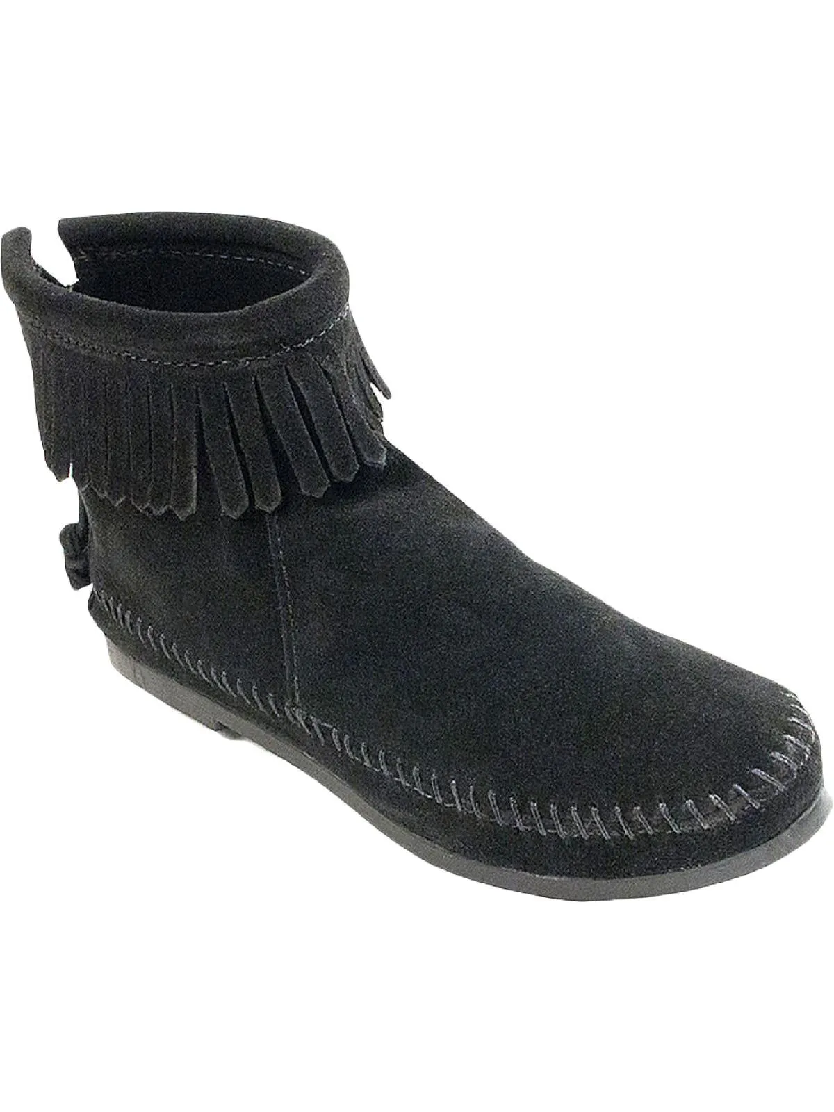 289 Womens Suede Fringe Moccasins