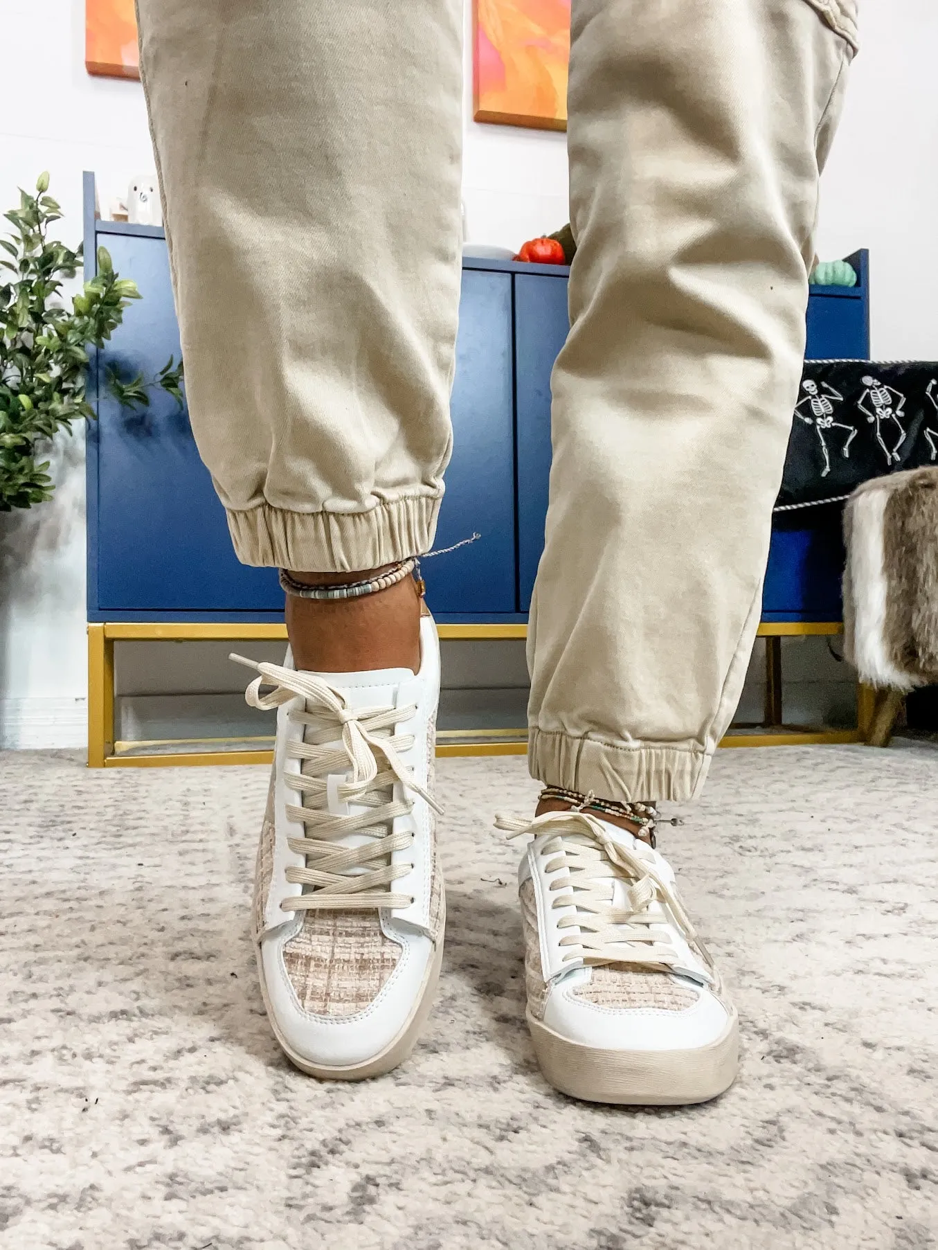 Another Round Sneakers in Sand Tweed (7-11)
