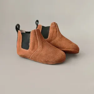 Baby - Chelsea Booties - Brick with Black Detail