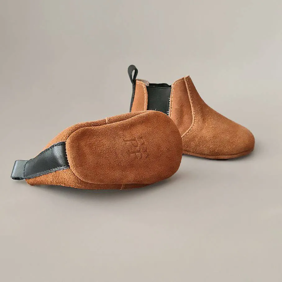 Baby - Chelsea Booties - Brick with Black Detail