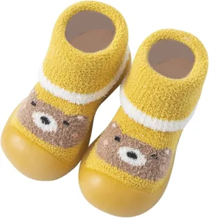 Baby Girl Shoes,Baby Girl Shoes Sock Shoes Anti-Slip Fuzzy Slipper Soft Indoor Work Shoes 0-3 Years