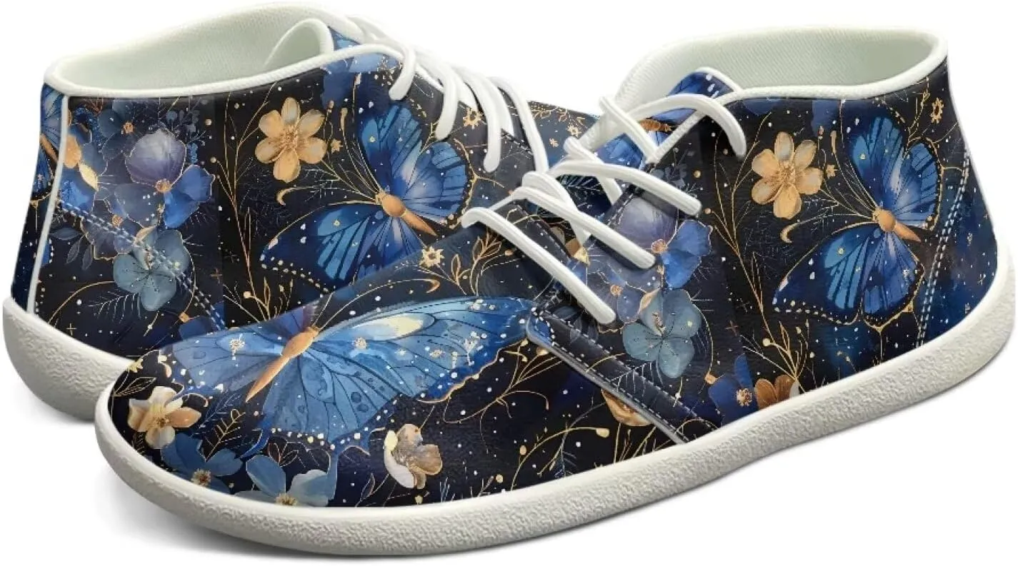 Barefoot Butterfly Wide Width Zero Drop Shoes for Women Fashion Athletic Hiking Workout Shoes Waterproof Sport Training Sneakers US 6-13.5