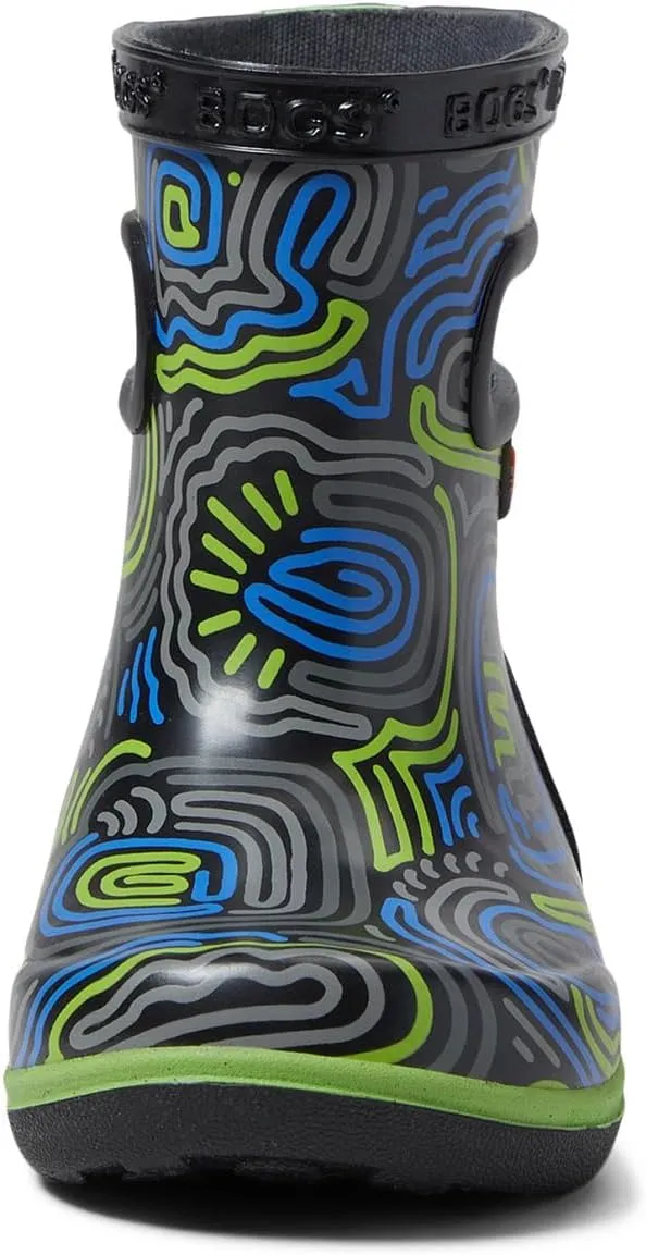BOGS Unisex-Child Kids' Skipper Ii Rain Boot Cloud Geo