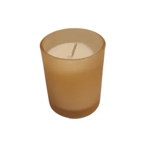 Candle - Glass Jar Mini Orange with Essential Oil - Vanilla Scent