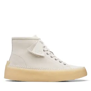 Clarks Originals Caravan Men’s White Suede Mid Top Shoes 26167698