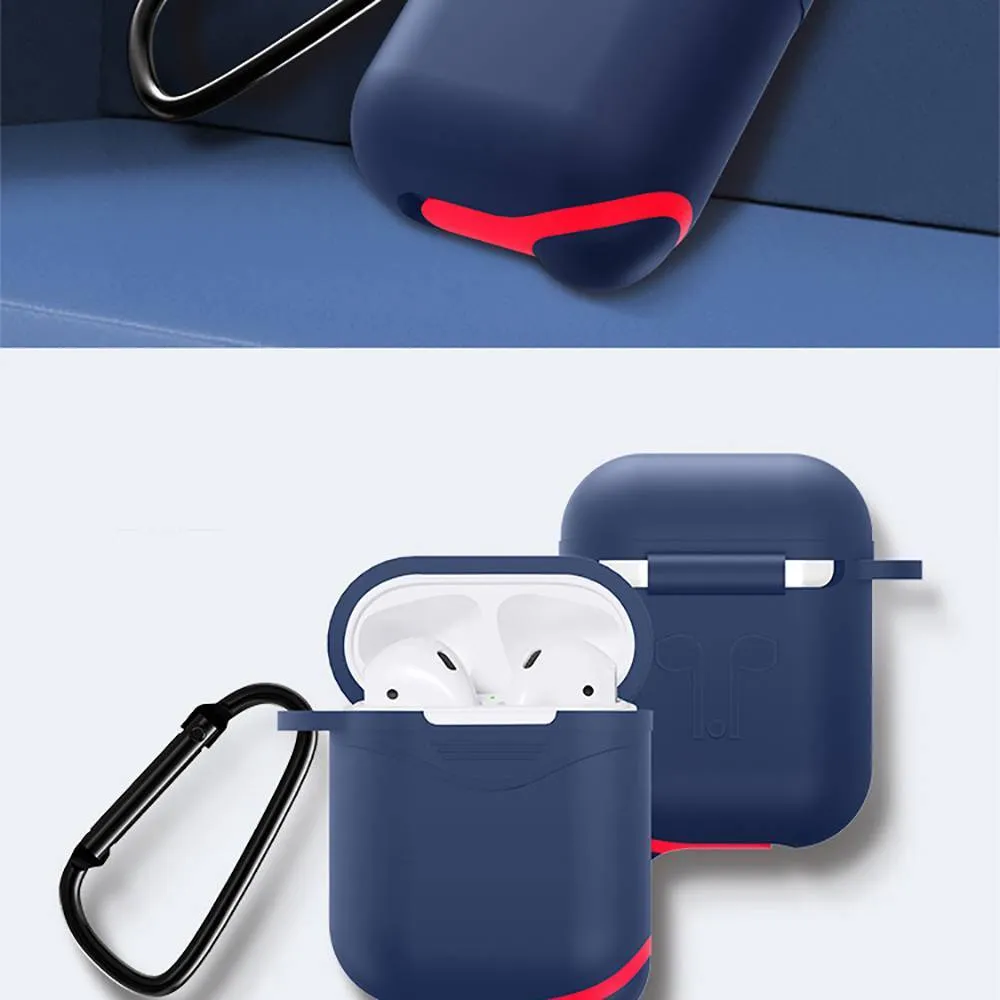 Custom Silicone Case AirPods  Earphone Case Blue