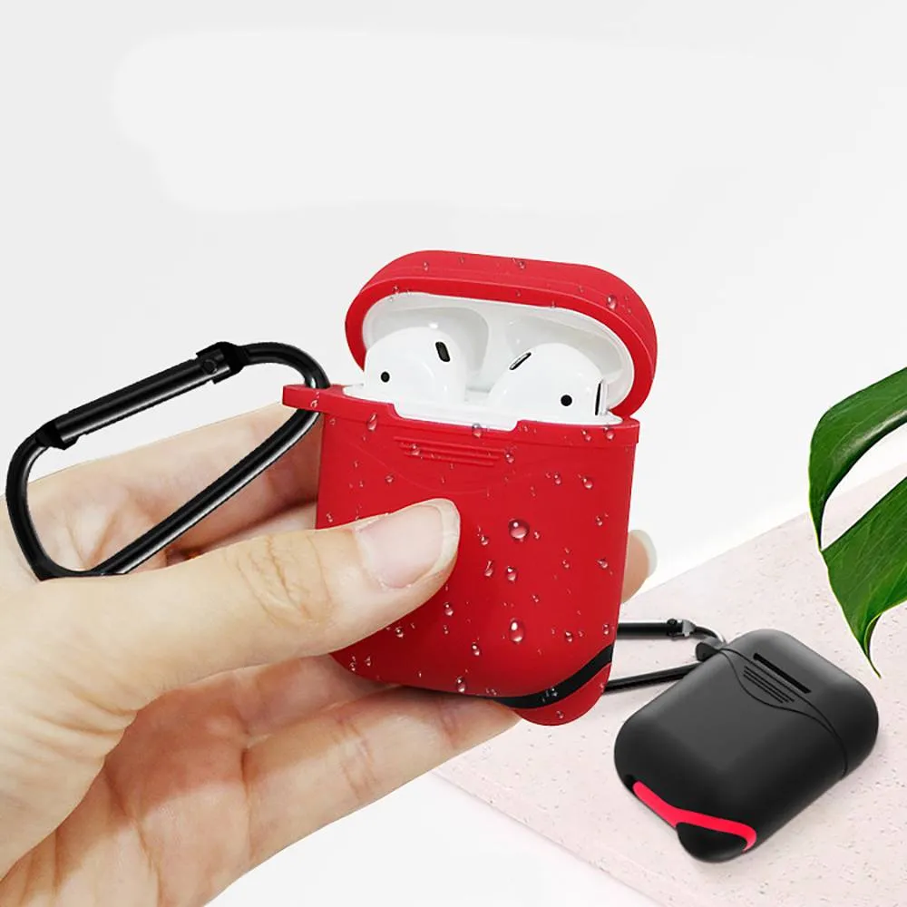Custom Silicone Case AirPods  Earphone Case Red