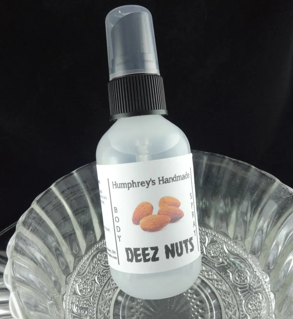 DEEZ NUTS Unisex Body Spray | Honey Almond | 2 oz