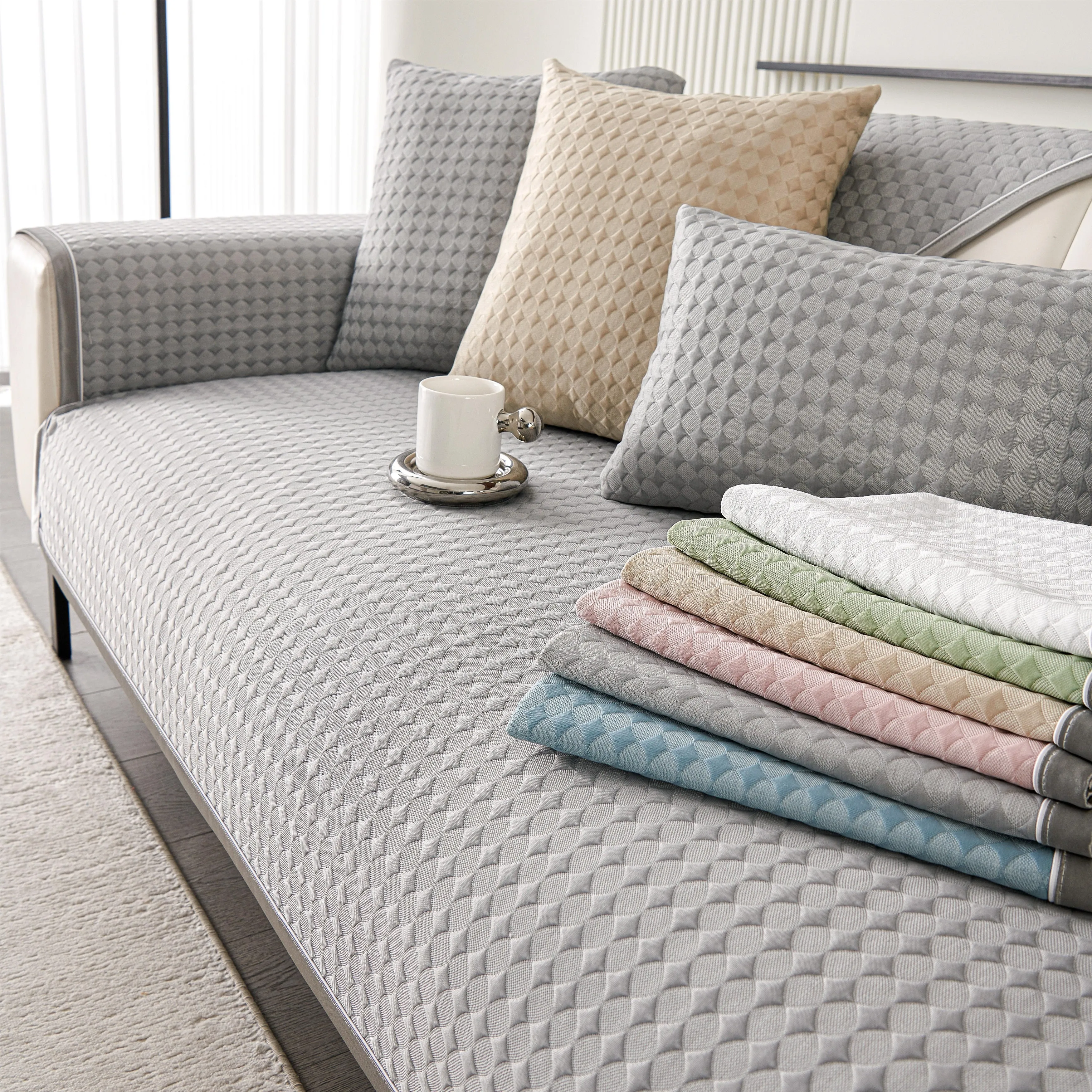 Diamond Summer Cooling Sofa Couch Cover