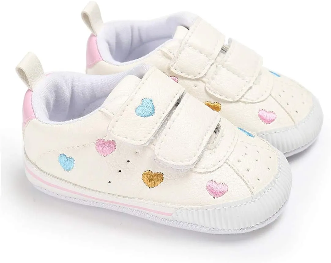 E-FAK Baby Shoes Boys Girls Infant Sneakers Non-Slip Rubber Sole Toddler Crib First Walker Shoes