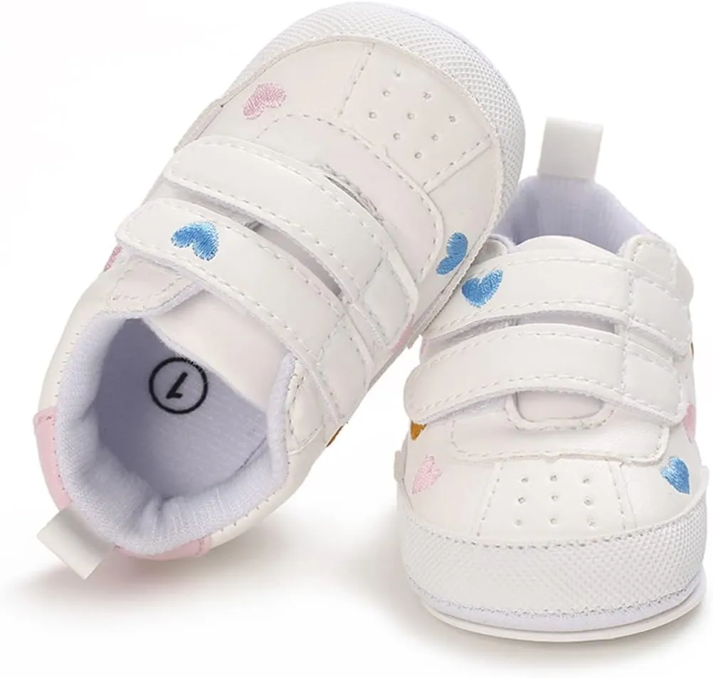 E-FAK Baby Shoes Boys Girls Infant Sneakers Non-Slip Rubber Sole Toddler Crib First Walker Shoes