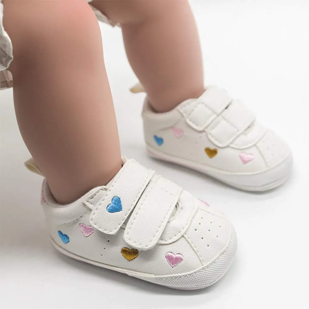 E-FAK Baby Shoes Boys Girls Infant Sneakers Non-Slip Rubber Sole Toddler Crib First Walker Shoes