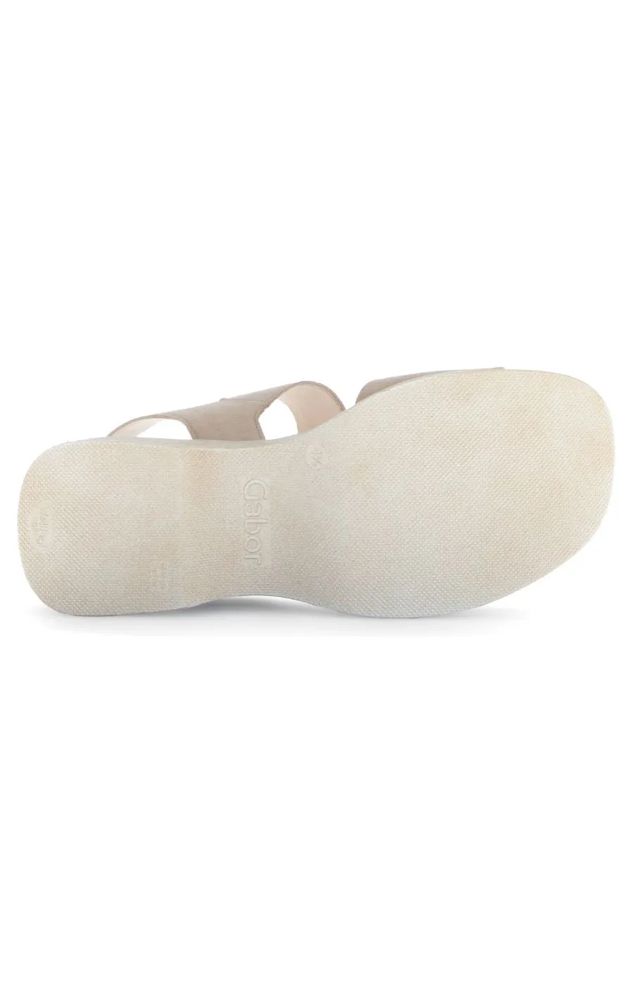 Gabor Buckle Wedge Sandal in Beige