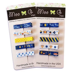 Hanukkah Simple Hair Clippies