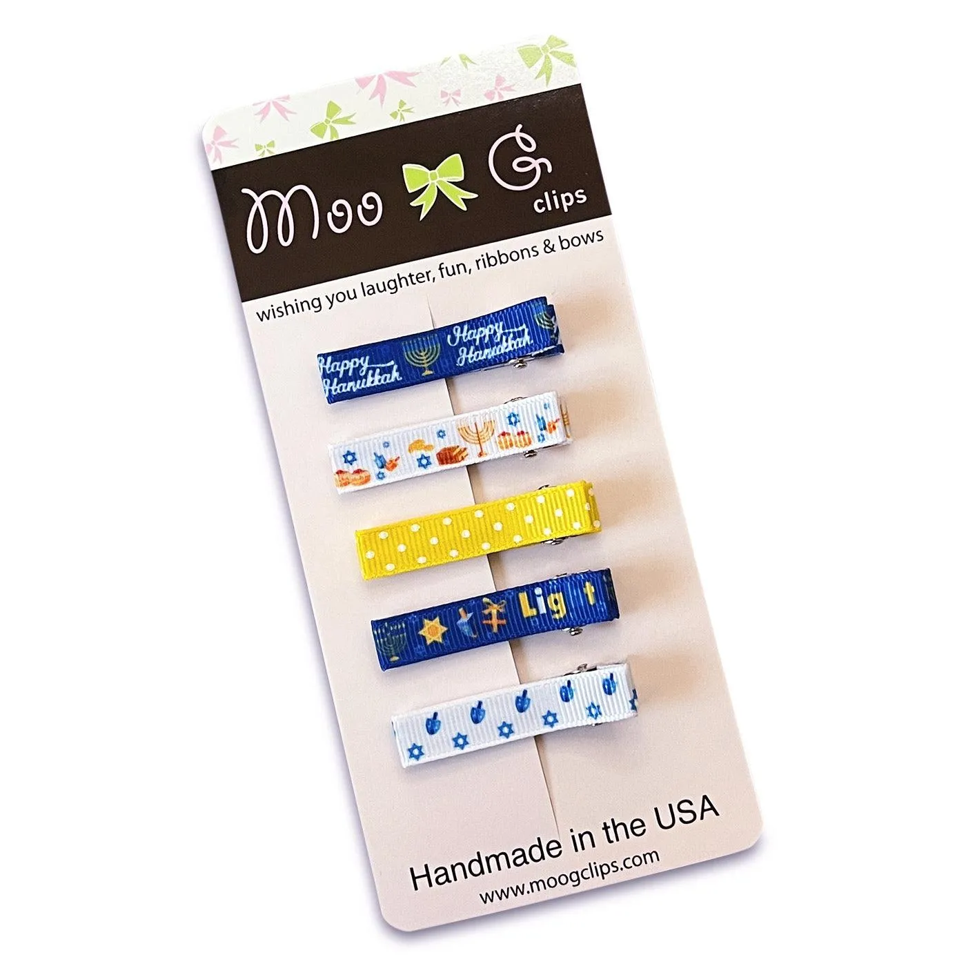 Hanukkah Simple Hair Clippies