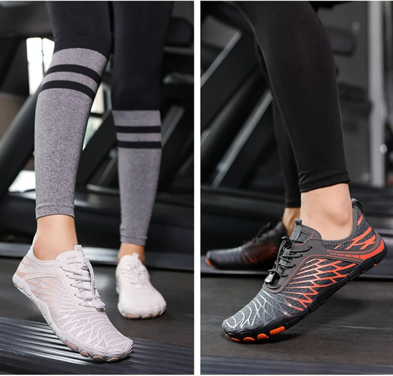 Hike Barefoot Shoes for Women Men Pro Walking Hiking Boots Footwear, Breathable Lightweight Wide Toe Water Shoes, Outdoor Hiking Athletic Footwear with Non-Slip Sole
