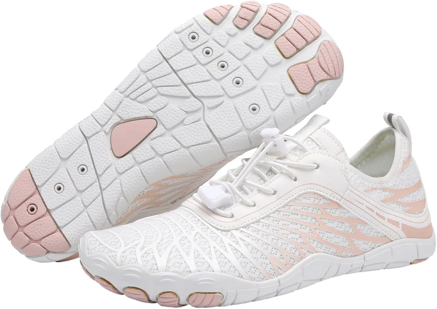 Hike Barefoot Shoes for Women Men Pro Walking Hiking Boots Footwear, Breathable Lightweight Wide Toe Water Shoes, Outdoor Hiking Athletic Footwear with Non-Slip Sole