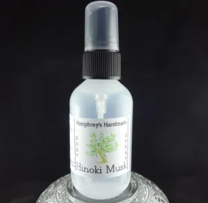 HINOKI MUSK Body Spray | Japanese Cypress | Exotic | All Natural Perfume | Room and Linen Spray