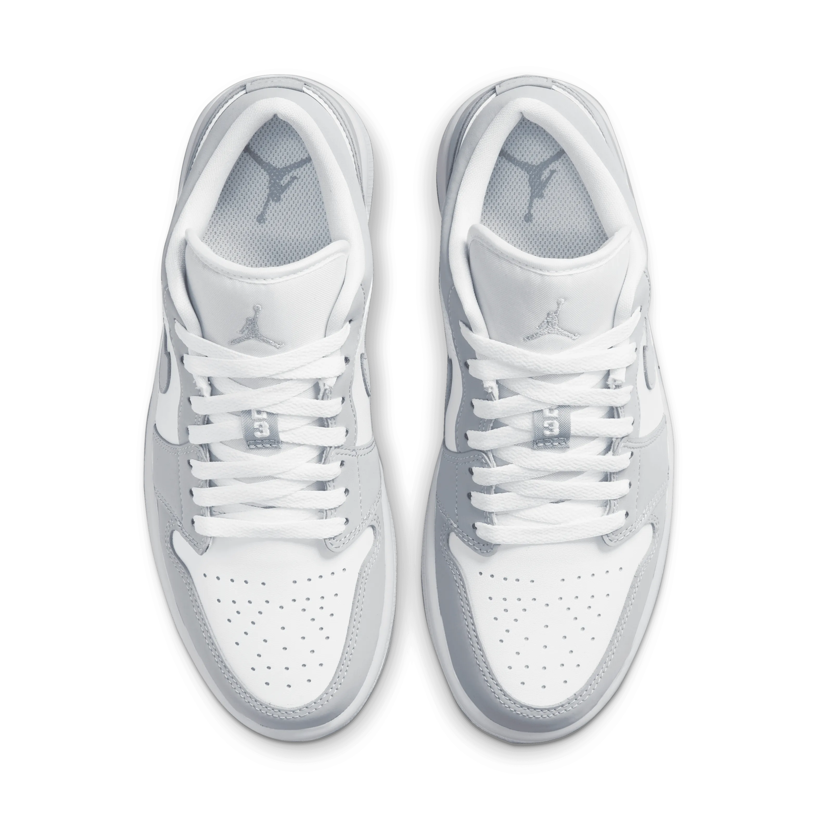 Jordan - Women - W Air Jordan 1 Low - White/Wolf Grey/Aluminum