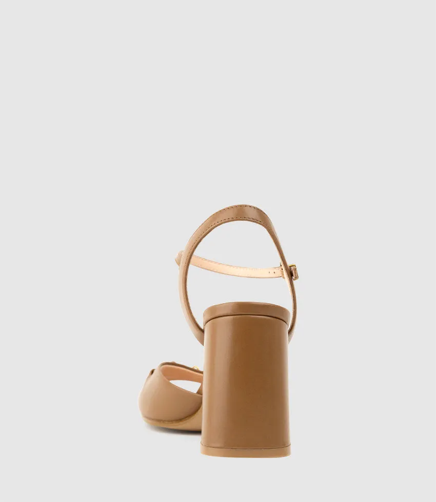 KATO85 Sandal with Horsebit in Tan Calf