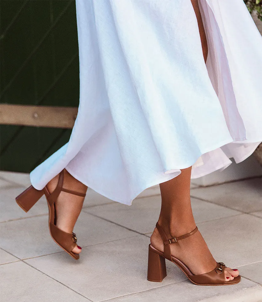 KATO85 Sandal with Horsebit in Tan Calf