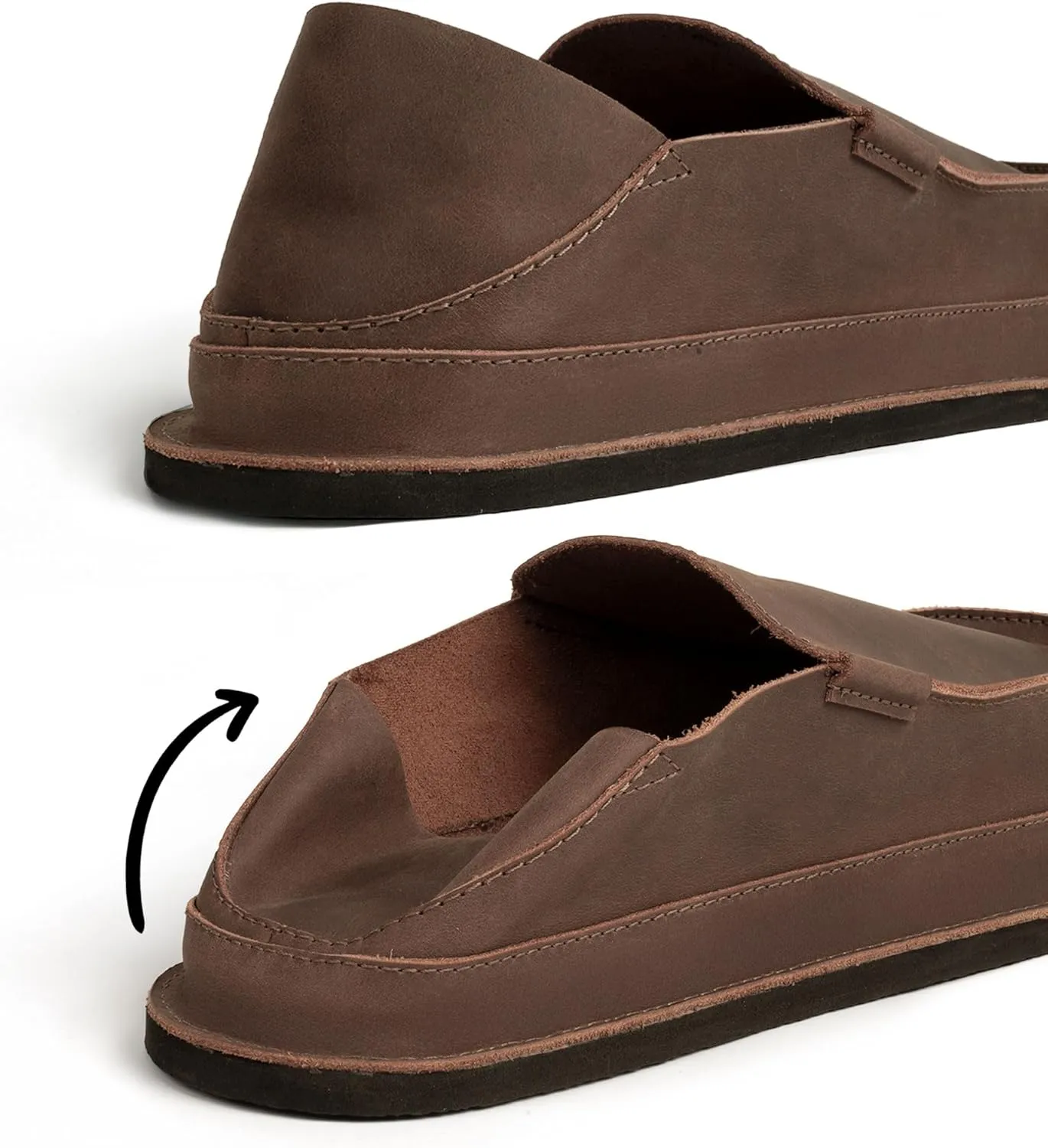 La Leche, Convertible Slip-on Slippers, Indoor and Outdoor Scuff Slippers, Shoes for Home, Full Grain Leather & Memory Foam, Handmade