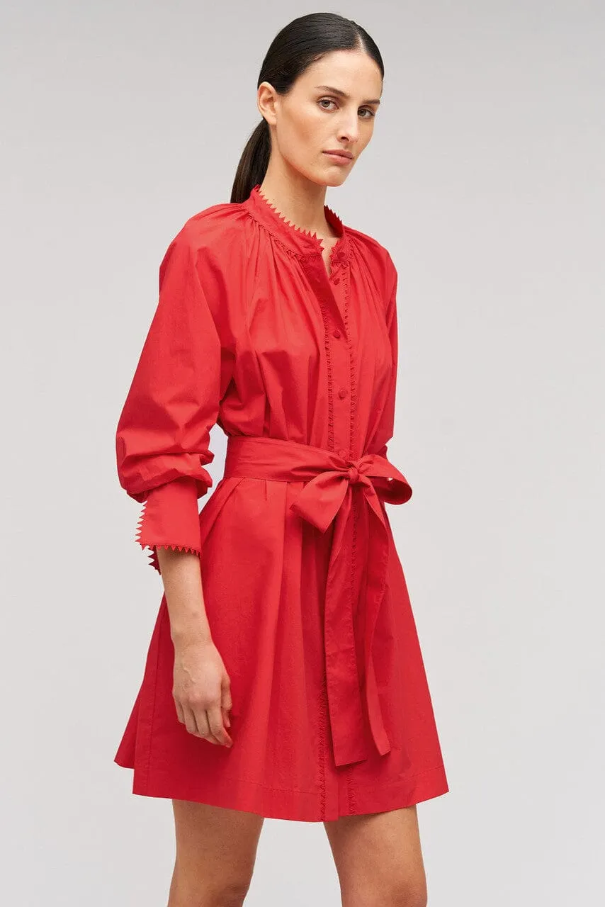 Lace Detail Smock Dress
