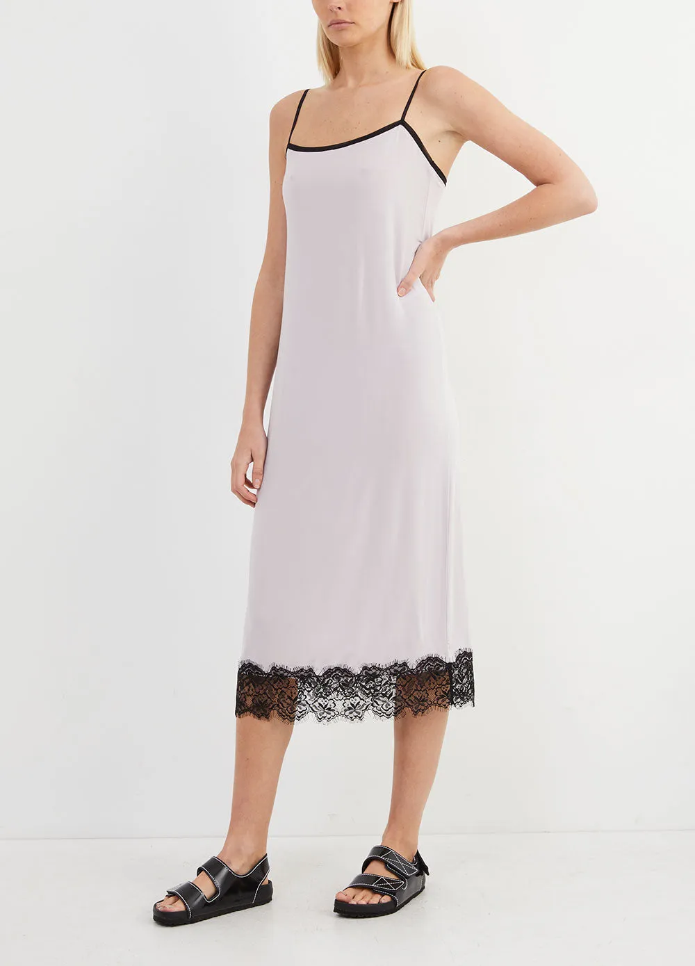 Lace Trim Slip Dress