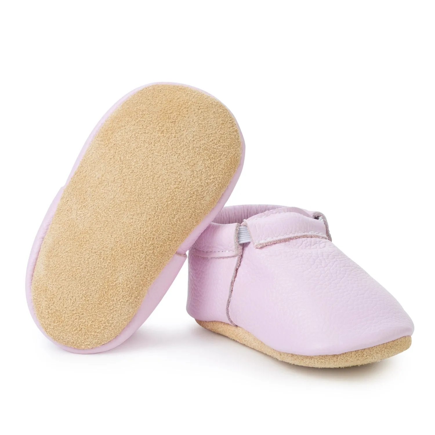 Lilac Fringeless Moccasins