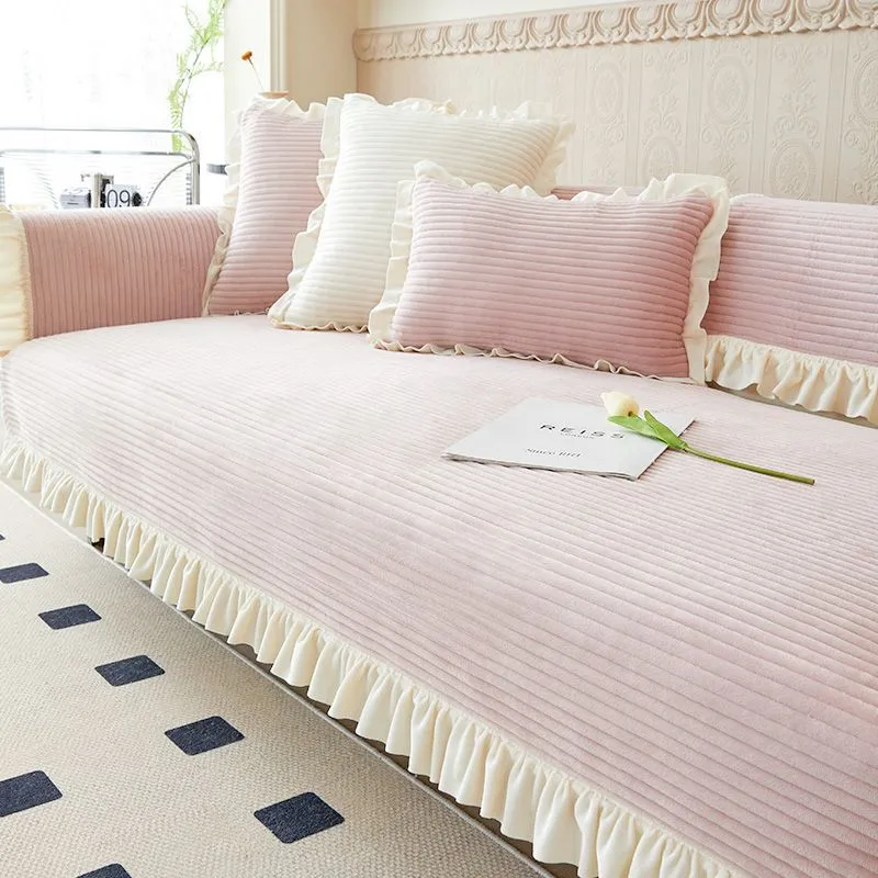 Lovely Plush Sofa Cushion Couch Cover