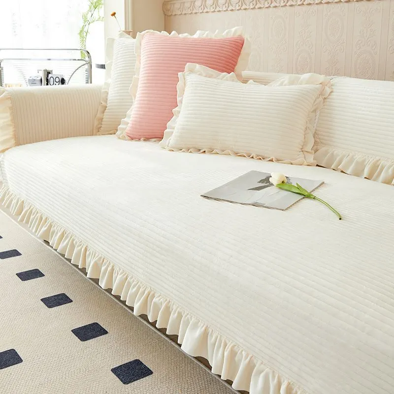 Lovely Plush Sofa Cushion Couch Cover