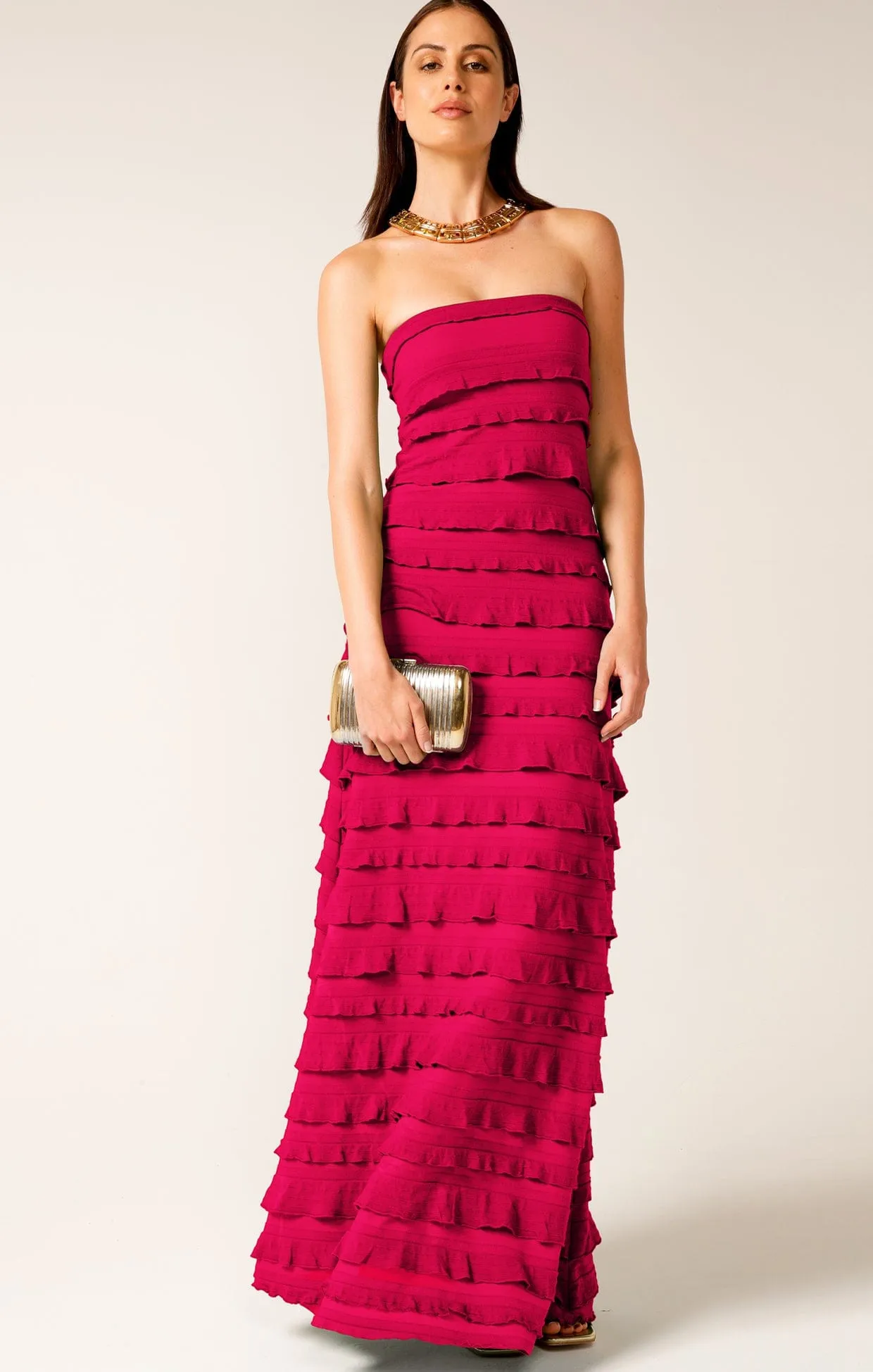 MADDISON DRESS IN RASPBERRY