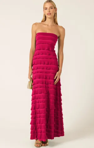 MADDISON DRESS IN RASPBERRY