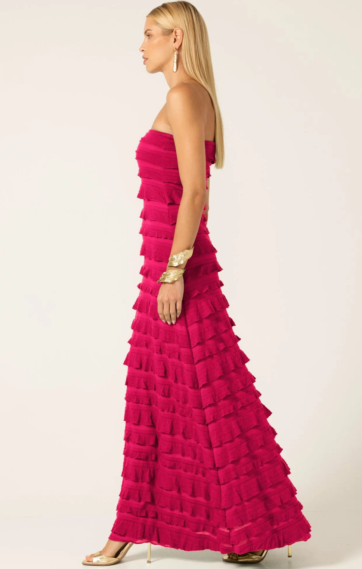 MADDISON DRESS IN RASPBERRY