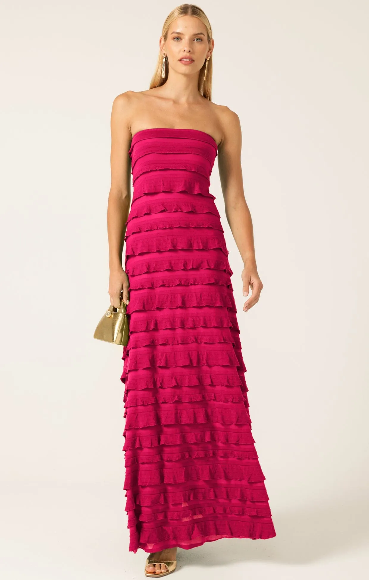 MADDISON DRESS IN RASPBERRY