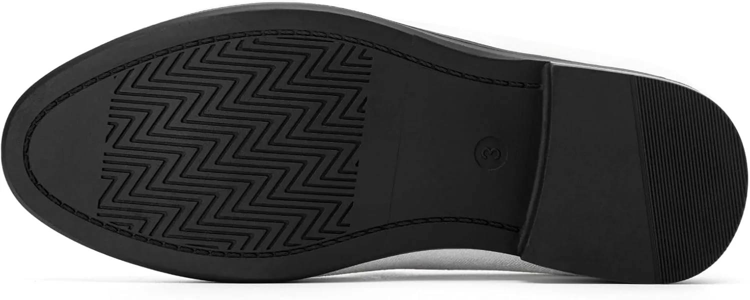 Meijiana Boys' Formal Dress Slip-On Loafers - Tuxedo Shoe for Baby Dress Shoes