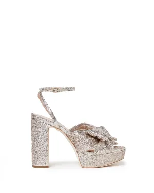 NATALIA PLEATED PLATFORM SANDAL