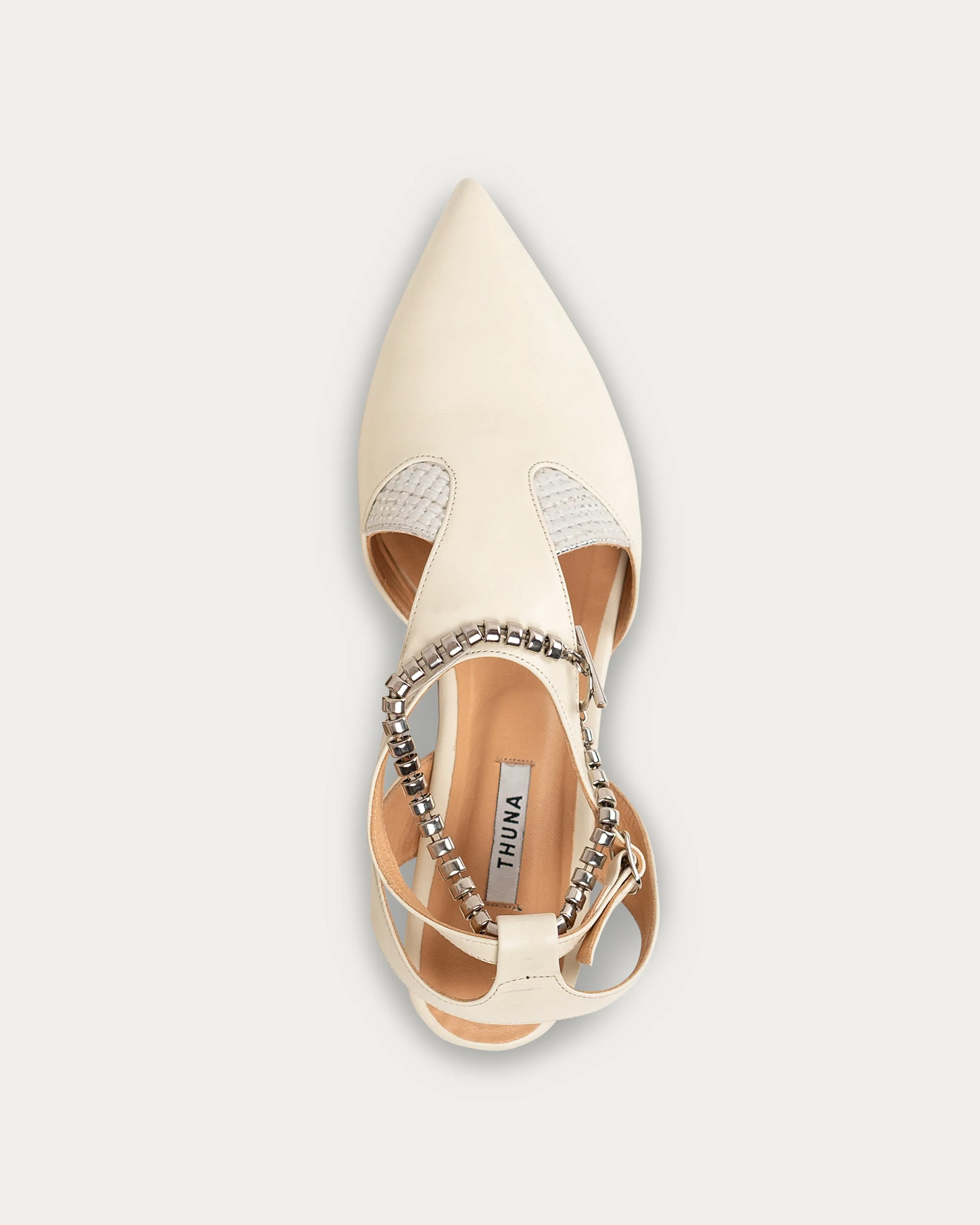 Nuwair cream sandal