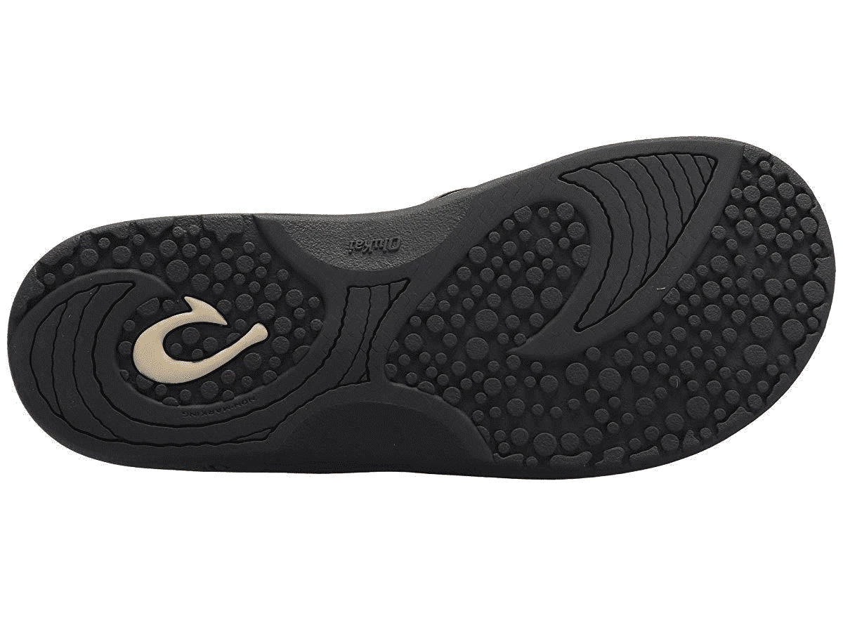 Olukai Men's Hokua Flip Flop - Charcoal/Charcoal 10161-2626