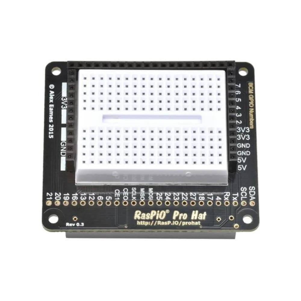RasPiO Pro Hat Protect/Position Raspberry Pi Ports Perfectly
