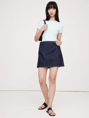Ribbed Short-Sleeve T-Shirt