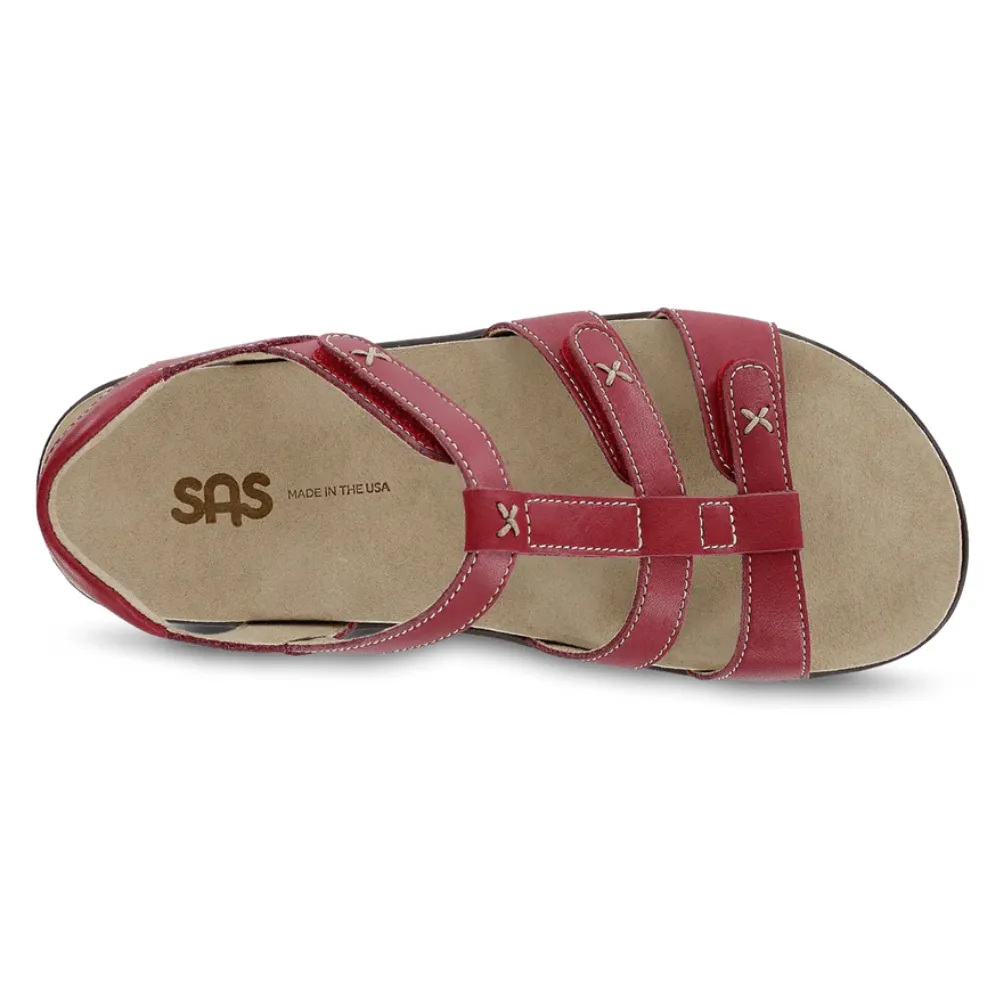 SAS Sorrento Red Sandal (Women's)
