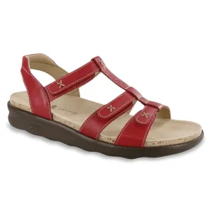 SAS Sorrento Red Sandal (Women's)