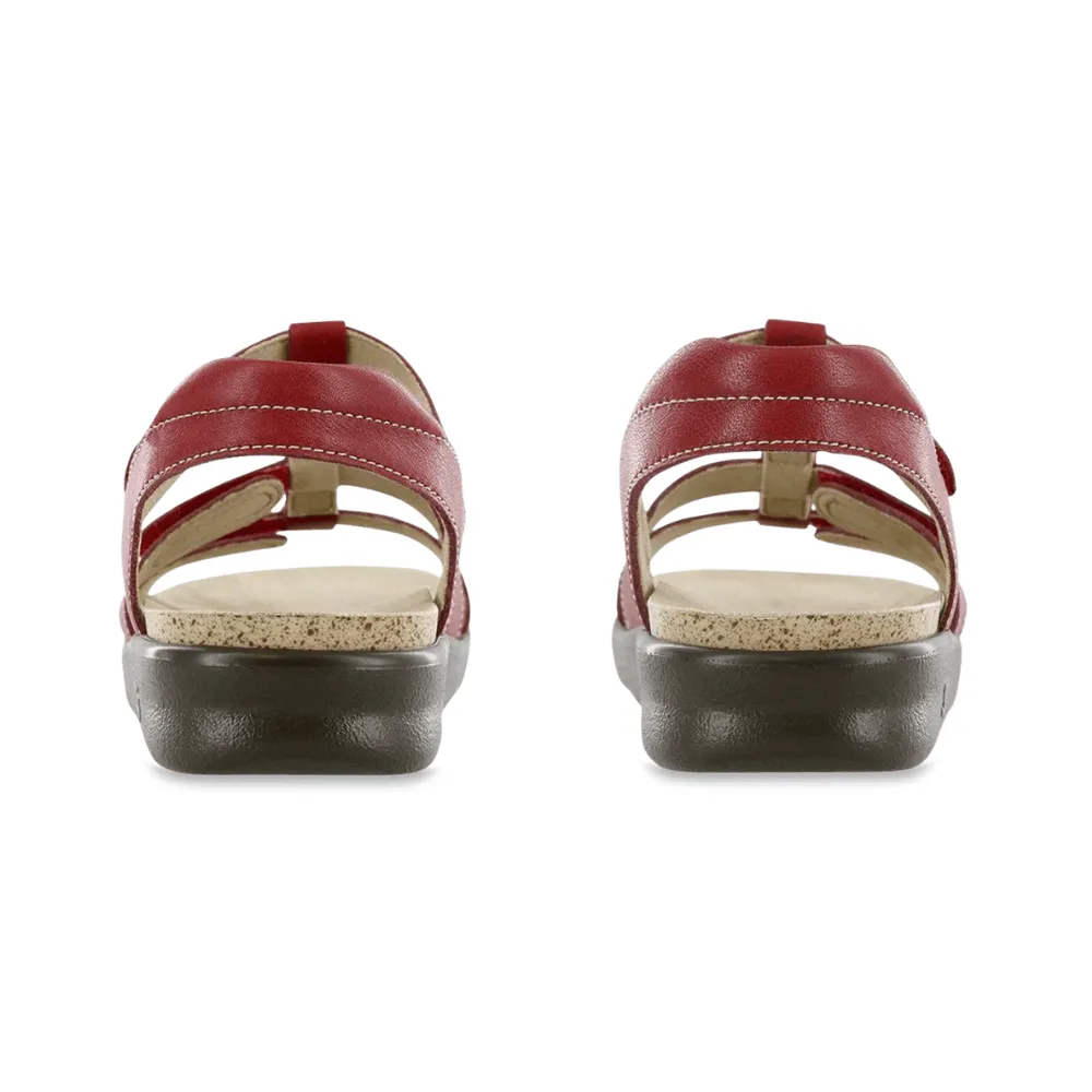 SAS Sorrento Red Sandal (Women's)