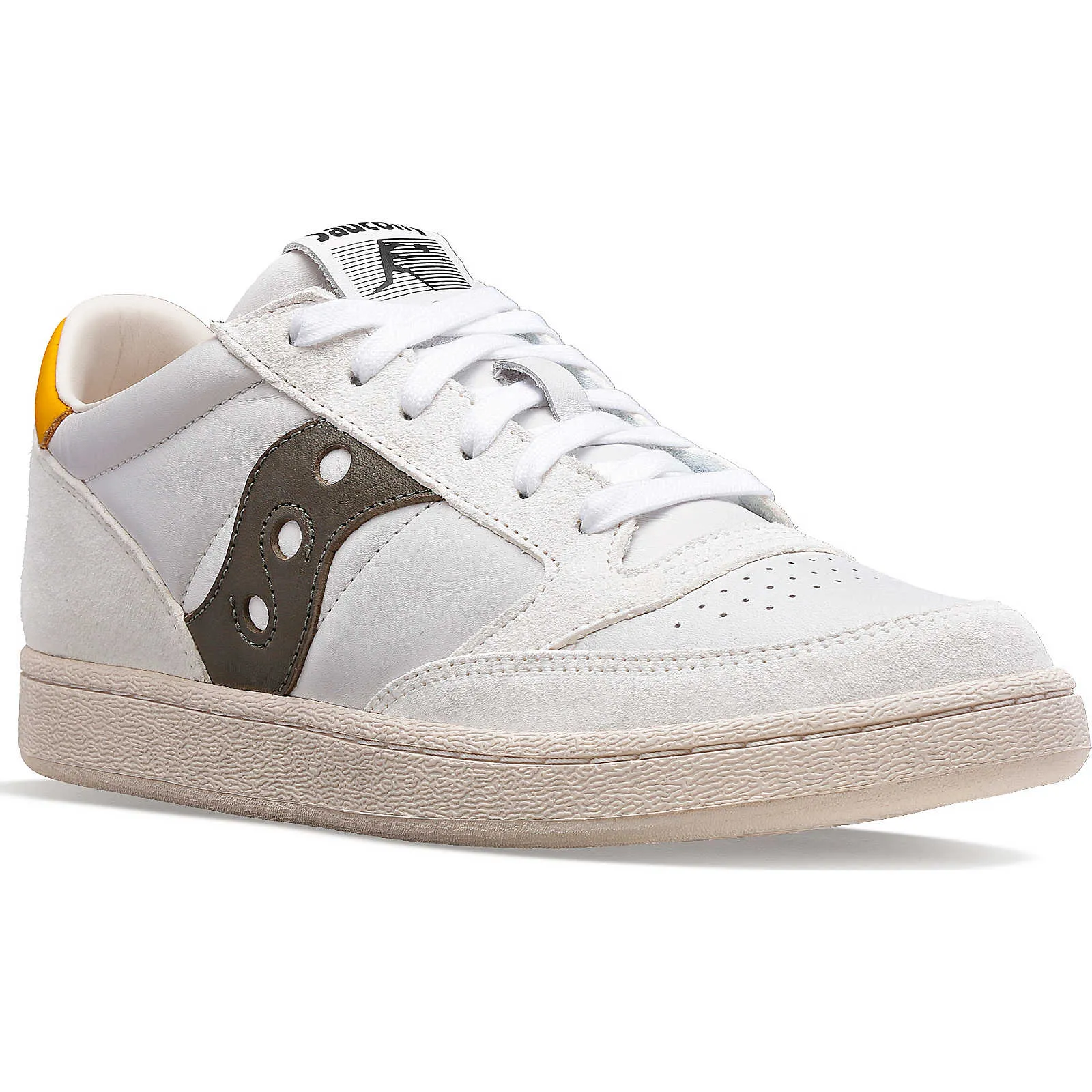 Saucony Mens Jazz Court Trainers - White / Green