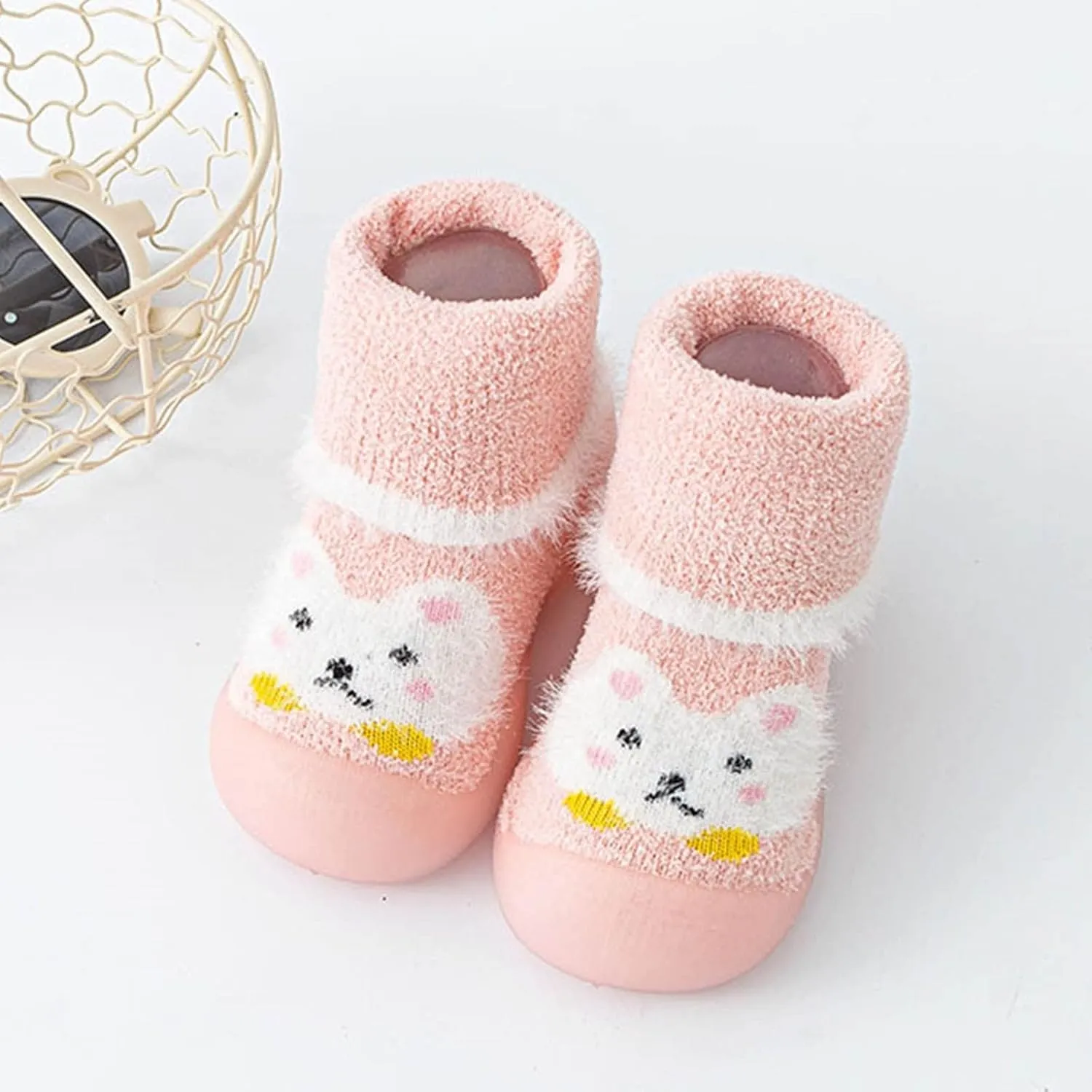 Shoes for Girls,Infant Shoes Sock Shoes Anti-Slip Fuzzy Slipper Soft Indoor Boys Shoes 0-3 Years