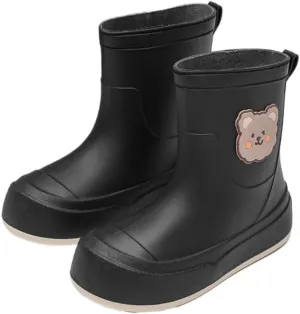 Short Ankle-High Rain Boots Waterproof Cute Short Rubber Cartoon Detachable Dog Boots