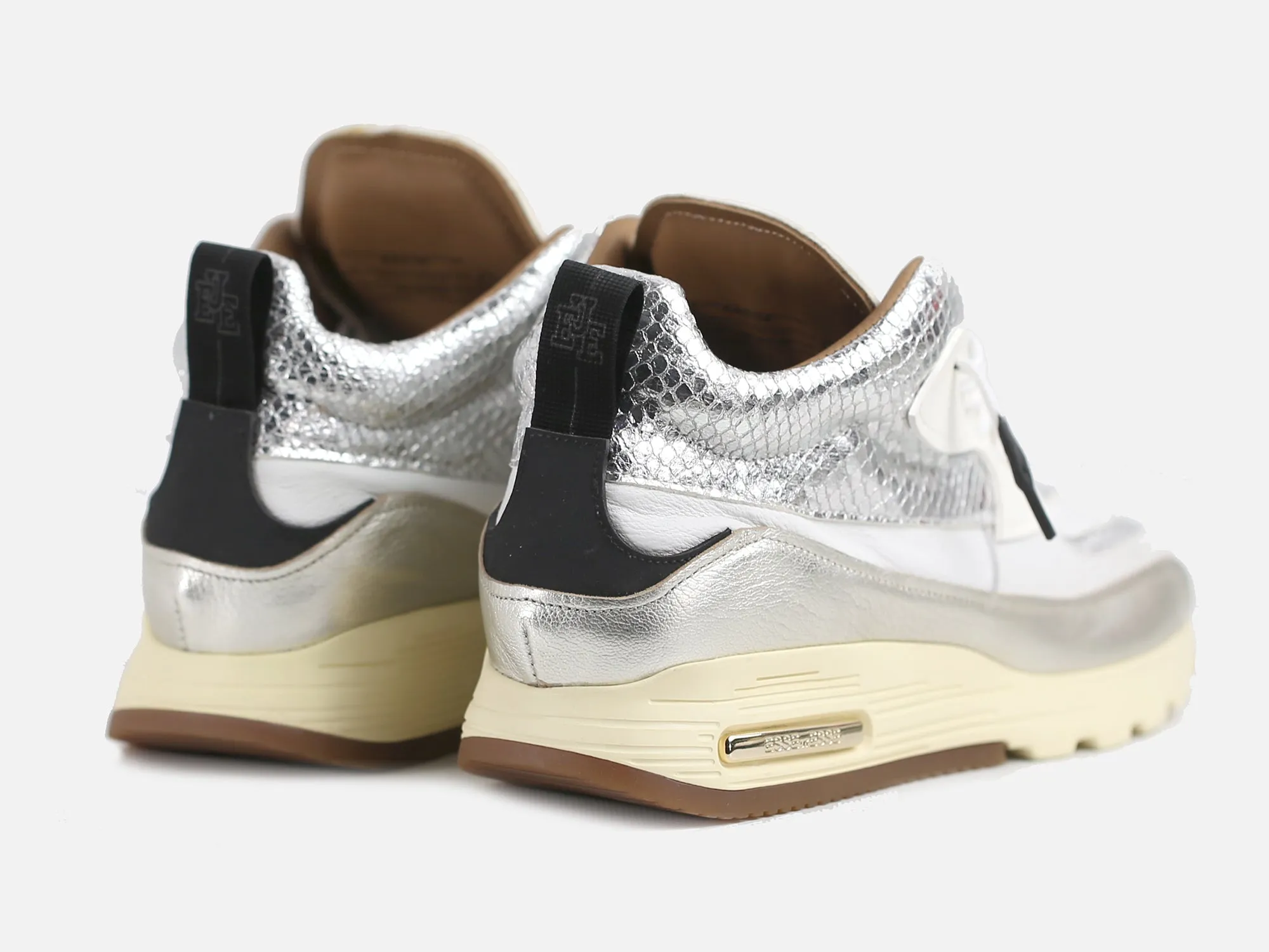 Silver Snake Air Sneakers