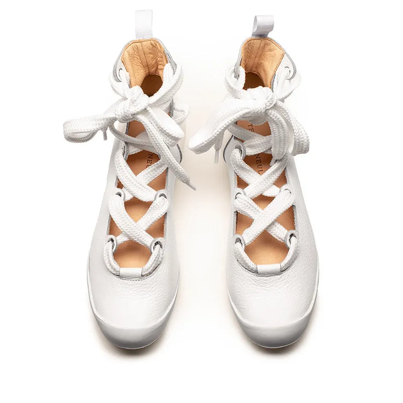SS25_52 HIGHLANDER Chalk | Leather Boots