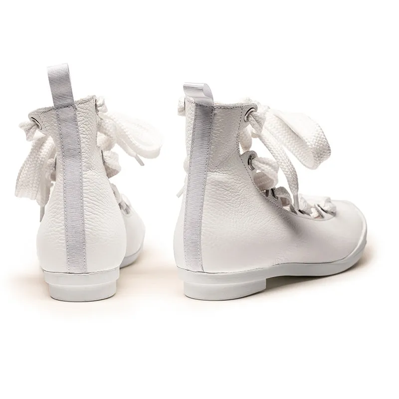SS25_52 HIGHLANDER Chalk | Leather Boots